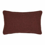 Rectangular burgundy red polyester pillow