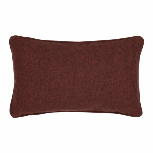 Rectangular burgundy red polyester pillow