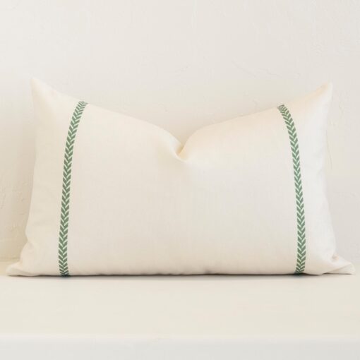 Avena Waterproof Striped Outdoor Cushion Cover – Rectangle - SC1052-30 Striking rectangle cream cushion cover featuring a stripe style on quality outdoor fabric.