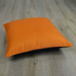 Image of 70cm black and orange large floor cushion cover