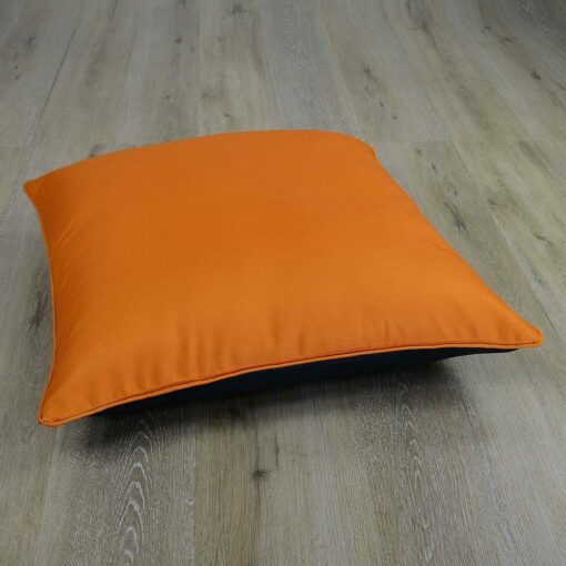 Image of 70cm black and orange large floor cushion cover