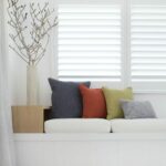 Colourful set of Camden cushions giving colour to a peaceful and calming themed lounge area