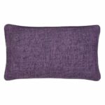 Gorgeous rectangular cushion cover in purple colour made of soft cotton linen