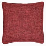 Stunning and bold soft cotton linen cushion cover in red maroon colour