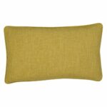 Chic rectangular soft cushion cover in a lovely yellow colour