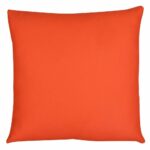 45cm x 45cm coral orange outdoor cushion made with water resistant fabric