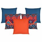 5 caravan-inspired cushions in outdoor fabric