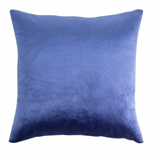 square Velvet cushion in Sapphire colour.