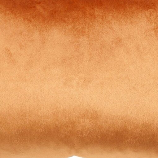 Photo of copper velvet and linen rectangular cushion cover