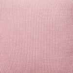 Close up image of pink knitted cushion cover