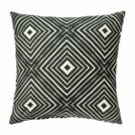 Photo of outdoor cushion cover in black and white colours