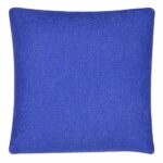 Photo of plain blue cushion in 45cm x 45cm size
