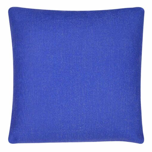 Photo of plain blue cushion in 45cm x 45cm size