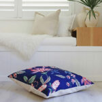 Colourful floral floor cushion cover