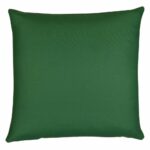 Photo of deep sage green outdoor cushion cover made of UV and mould resistant material