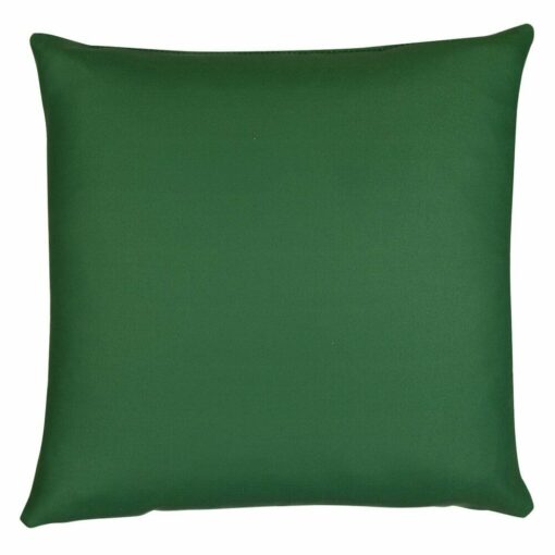 Photo of deep sage green outdoor cushion cover made of UV and mould resistant material