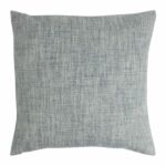 square Linen cushion in Slate Blue colour.