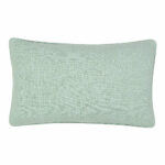 Rectangular cushion in mint green colour.