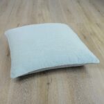 Image of two toned floor cushion cover in mint green and grey colour