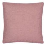 Image of plain blush pink cushion cover in 45cm x 45cm size
