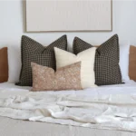 A bed that is beautifully styled with the Oscar bed set which includes four elegant designer cushions.