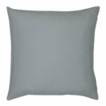 A waterproof outdoor cushion cover that is grey solid colour on both sides.