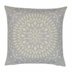 Baby blue 45cm x 45cm cushion cover with Mandala design