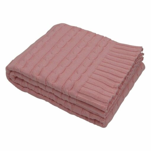 Radiant pink couch throw made of 100% cotton 150x130