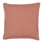 Linen cushion cover in pink colour