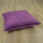 Image of purple velvet floor cushion cover in 70cm x 70cm size