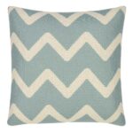 Cushion Cover in Square shape with Baby Blue Chevron - 45x45cm
