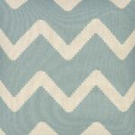 Closer look at a Cushion in Square shape with Baby Blue Chevron - 45x45cm