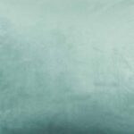 A close up of the mint coloured 45x45 cushion made from velvet material