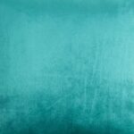 closer look at a Velvet cushion in Blue Zircon colour.