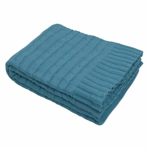 Gorgeous teal couch throw 150cm x 130cm