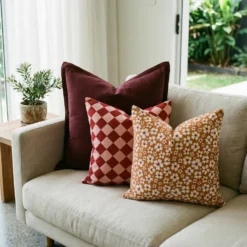 Amora Diamond Couch Cushions Set – 3 Covers