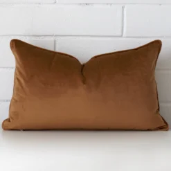 Bronze Velvet Cushion Cover - Rectangle