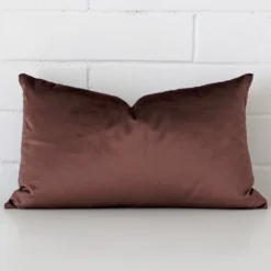 Chocolate Brown Velvet Cushion Cover - Rectangle