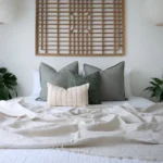 A bed that is beautifully styled with the Eden bed cushions set which includes 4 elegant designer cushions.
