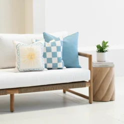 Isla Aqua Outdoor Couch Cushions Set - 3 Covers