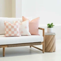 Isla Pink Outdoor Couch Cushions Set - 3 Covers