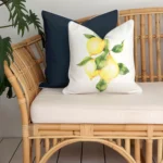 Enhance your outdoor space with mediterranean navy outdoor cushions, bringing a touch of coastal charm to your seating area.