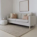 The sophisticated Lennox sofa cushions, a collection of 5 designer cushions looks lovely on a light grey sofa.