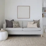 A living room looks elegant with the Nellie sofa set of 5 designer cushions.