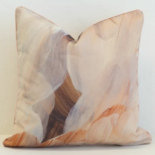 sienna-abstract-waterproof-outdoor-cushion-cover-sc1155-45-2 Striking brown outdoor cushion with abstract brush strokes in multiple earthy tones.